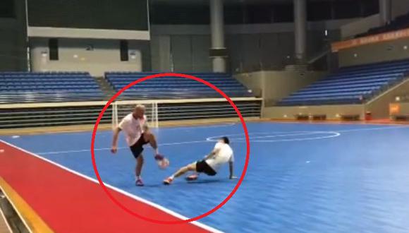 En YouTube circula un video sobre la fantástica jugada de Serginho Paulista. El jugador de futsal realizó un regate imposible de igualar. (Foto: Captura).