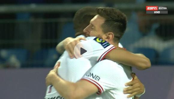 Gol de Messi: así marcó en el PSG vs Montpellier por Ligue 1 tras pase de Mbappé | Foto: Captura ESPN