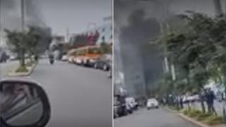 Jesús María: reportan incendio de grandes proporciones frente al hospital Rebagliati | VIDEO