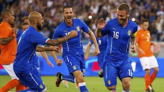 Italia derrotó 2-0 a Holanda en amistoso internacional en Bari