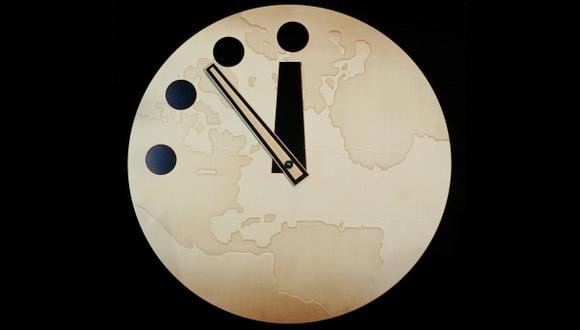 El Reloj del Apocalipsis fue creado en 1947. (Foto: AFP)