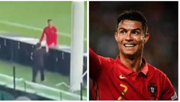 Cristiano Ronaldo emocionó a niño recogepelotas del Portugal vs. República Checa. (Foto: AFP)