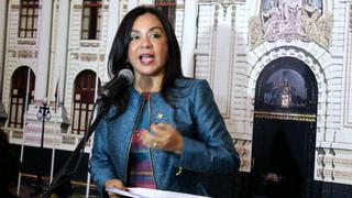 Marisol Espinoza: Presupuesto le corresponde a Fuerza Popular