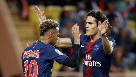 PSG venció al Mónaco con tres goles de Cavani y uno de Neymar | Foto: Reuters