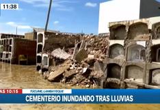 Lambayeque: cementerio de Túcume inundado tras fuertes lluvias | VIDEO