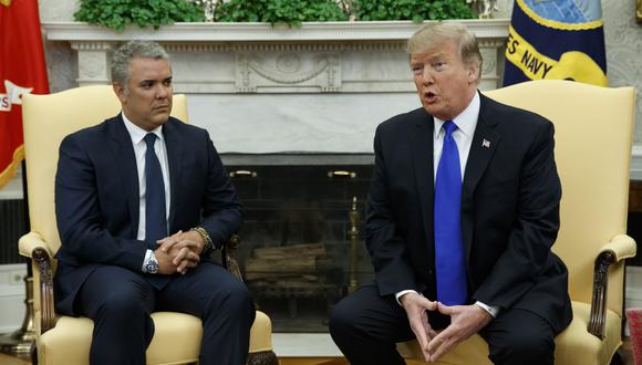 Las claves de la alianza entre el presidente de Estados Unidos Donald Trump y su homólogo de Colombia Iván Duque para ‘liberar’ a Venezuela. Foto: AP