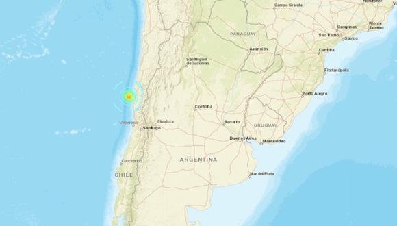 Sismo en Chile. (Foto: USGS)