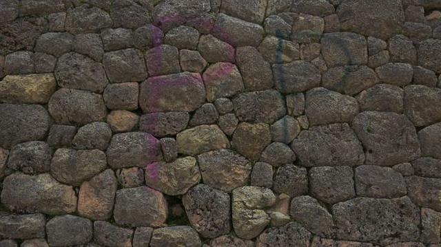 Sacsayhuamán: encuentran pintas proselitistas en muros incas - 3