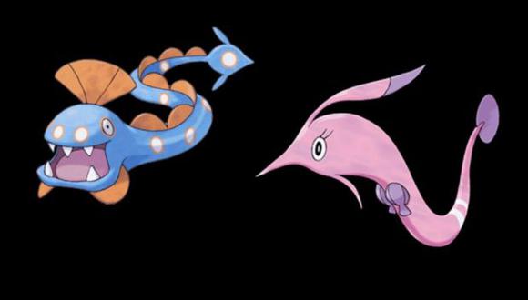 Huntail y Gorebyss, pokémones de la tercera generación. (Foto: Pokémon.com)