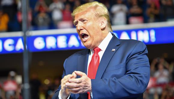 Donald Trump participa en su primer mitin de campaña en tres meses en Tulsa, Oklahoma, ante miles de seguidores que desafían el coronavirus en Estados Unidos. (Foto: Nicholas Kamm / AFP).