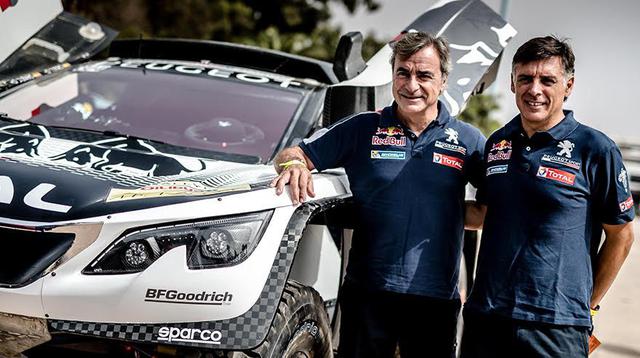 En marzo de 2014 Sainz fichó por el equipo Peugeot, marca que anunció su regreso al Rally Dakar para la edición de 2015.  A partir de ahí se unió a una escuadra de campeones junto a Cyril Despres​ y Stéphane Peterhansel.
 (Foto: Agencias)