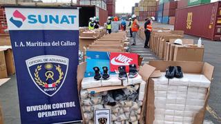 Callao: Sunat incautó cargamento de zapatillas de contrabando valorizado en más de S/ 420 mil