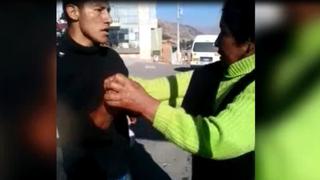 Huancayo: trabajador municipal agredió a comerciante [VIDEO]