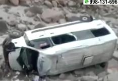 Arequipa: choque entre miniván y automóvil deja 14 heridos | VIDEO