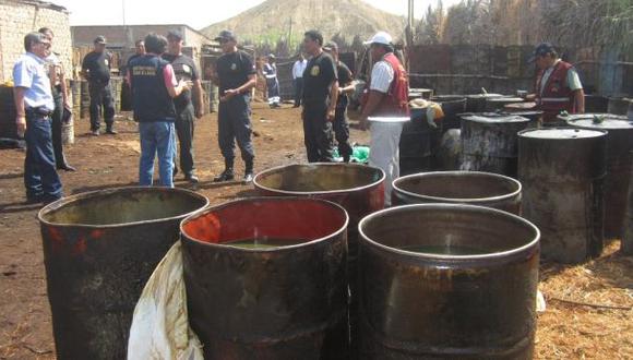 La policía decomisó más de S/.20 mil en combustible ecuatoriano