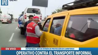 Intervienen a colectivero que usaba placa de cartón en Chorrillos