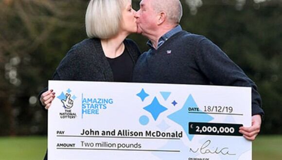 Una pareja británica ganó más de US$2 millones en la lotería, pero la mejor noticia para ellos vino tres días después, cuando se enteraron que su hijo de 15 años se recuperó del cáncer | Foto: The National Lottery