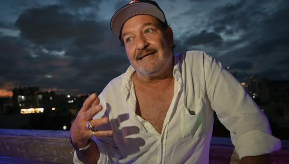El actor y director cubano Jorge Perugorría recibe el Premio Nacional de Cine 2024. (Foto: Adalberto ROQUE / AFP)