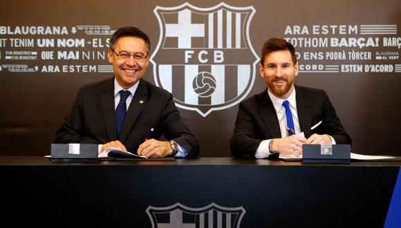 Lionel Messi renovó contrato hasta el 2021 con millonaria cláusula. (Foto: Agencias)