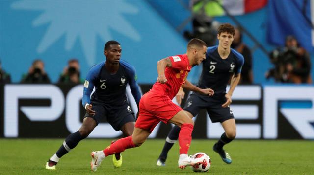 Mira paso a paso la impresionante jugada de Eden Hazard ante la marca de Paul Pogba y Benjamin Pavard en el encuentro Francia vs. Bélgica de la semifinal del Mundial Rusia 2018 que se juega en San Petersburgo.