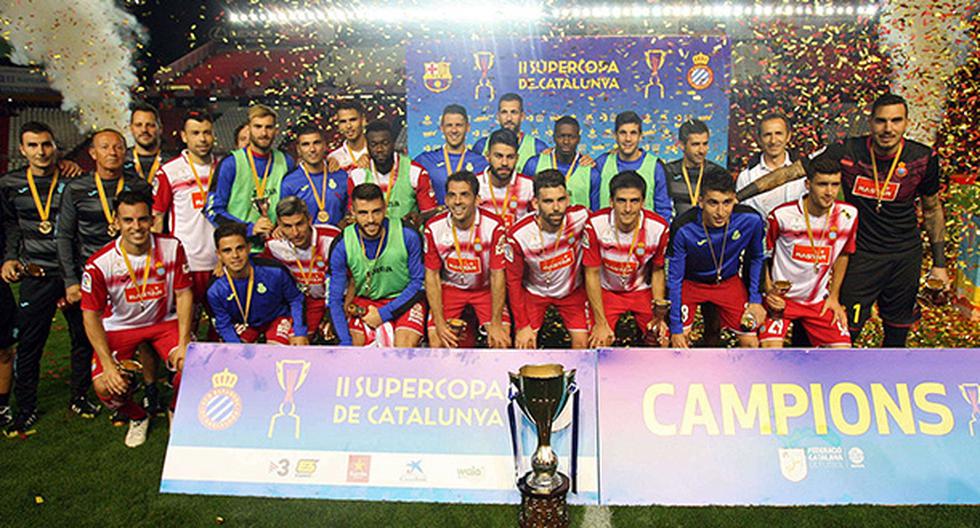 El Deportivo Espanyol venció al Barcelona y se quedó con la Supercopa de Cataluña (Foto: EFE)