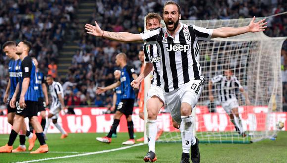 Juventus volteó partido al Inter en dos minutos y acaricia el título de la Serie A. (Foto: AFP)