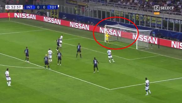 Inter de Milán vs. Tottenham: el gol de Eriksen para el 1-0 en el Giuseppe Meazza. (Foto: captura)