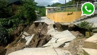 WhatsApp: este es el daño en Cajamarca tras intensas lluvias