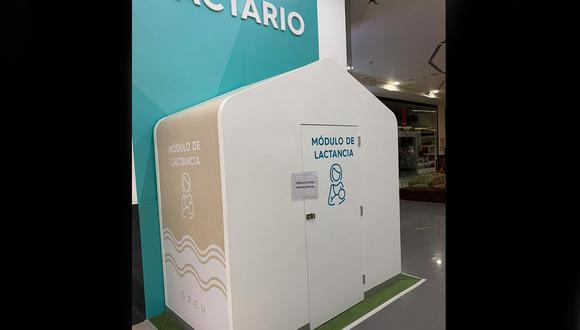 Usuaria criticó instalación del módulo de lactancia en centro comercial Open Plaza. (Foto: Facebook/Angeles Schlegel)