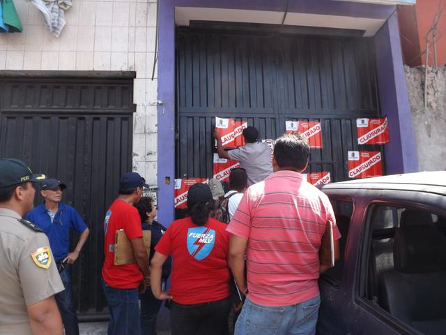 La Municipalidad de La Victoria clausuró hoy una empresa que se dedicaba a incinerar cuerpos de manera ilegal (Foto: Municipalidad de La Victoria).