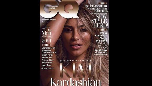 Kim Kardashian se desnudó para edición británica de GQ