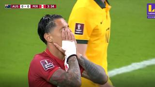 Casi llega el primero: Gianluca Lapadula por poco abre el marcador en el Perú vs. Australia | VIDEO