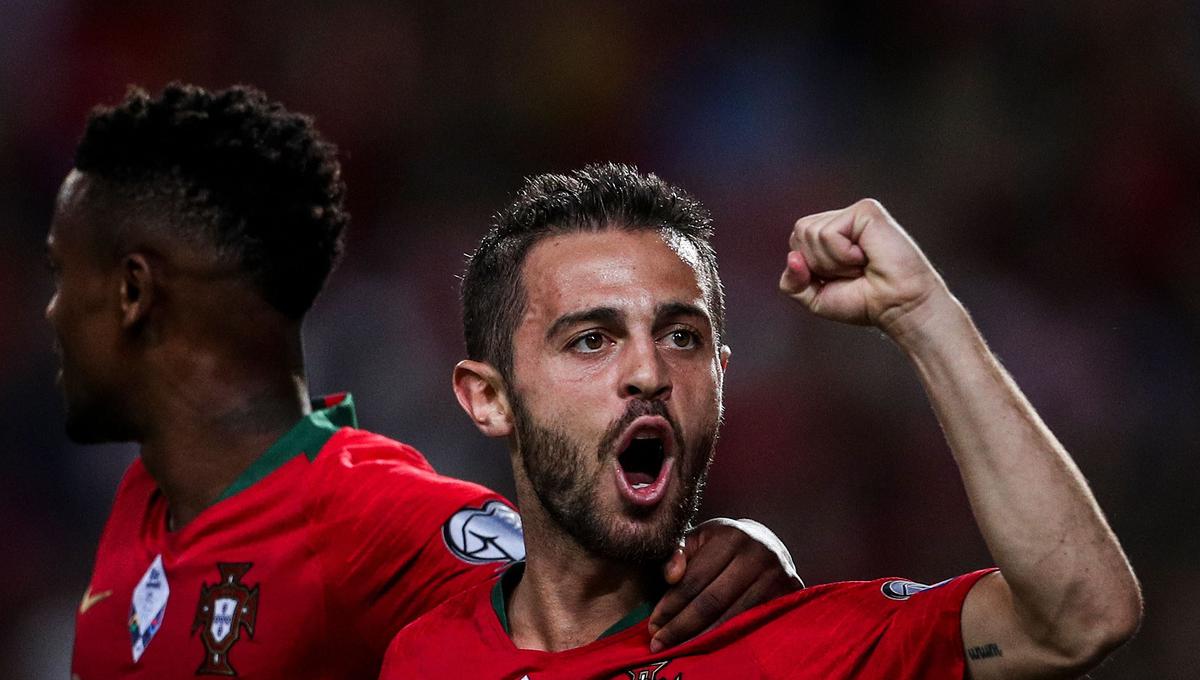 Bernardo Silva anotó el 1-0 de Portugal ante Luxemburgo en el juego por las Eliminatorias rumbo a la Euro 2020. (Foto: AFP / CARLOS COSTA)