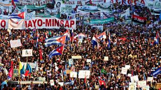 Día del Trabajador: Cubanos llenan calles en apoyo al gobierno