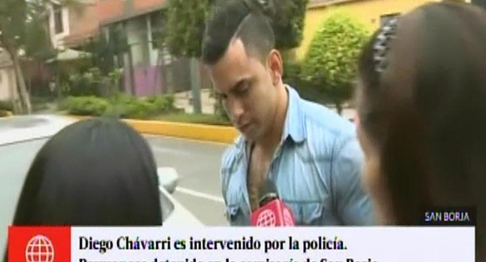 Diego Chávarri fue detenido por manejar en estado etílico. (Foto: Captura América TV)