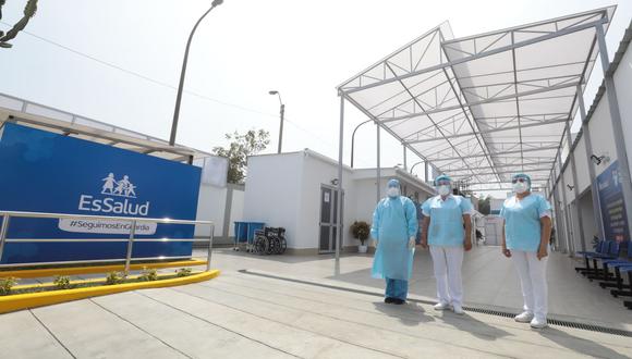La ampliación del Hospital Carlos Alcántara de EsSalud permitirá la instalación de nueve camas para pacientes. (Seguro Social)