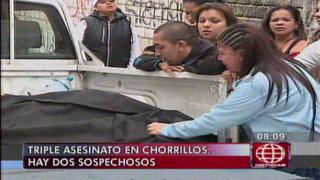 Triple homicidio en Chorrillos: PNP investiga a dos sospechosos