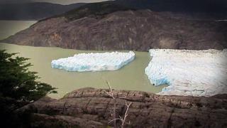 Chile: Inusual desprendimiento de glaciar en la Patagonia