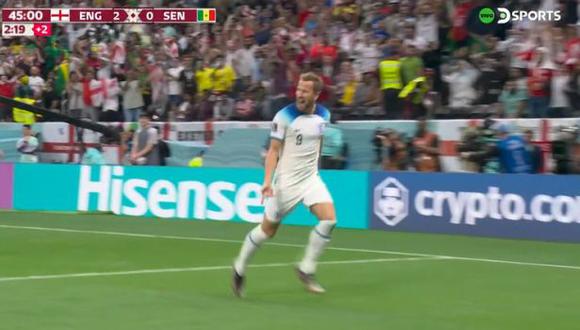 Gol de Harry Kane para el 2-0 de Inglaterra vs. Senegal. (Captura: DirecTV Sports)