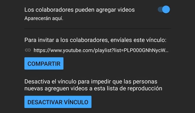 ¿Quieres crear una playlist con todos tus amigos del trabajo? Entonces esto es lo que tienes que hacer en YouTube. (Foto: Captura)