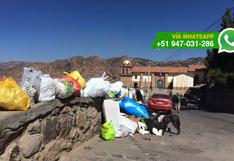 Cusco: bolsas con basura son acumuladas en zona turística