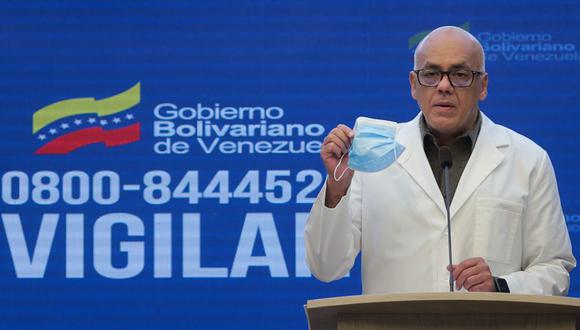 Venezuela: Ministro de Comunicación Jorge Rodríguez informa que se contagió de coronavirus. (AFP).