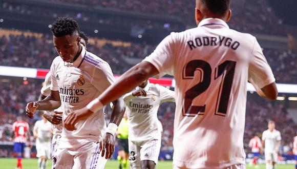 Vinicius bailó en el Metropolitano | Foto: Real Madrid