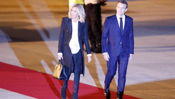 G20: La insólita falla protocolar en la recepción a Emmanuel Macron a su llegada a Argentina. (EFE).