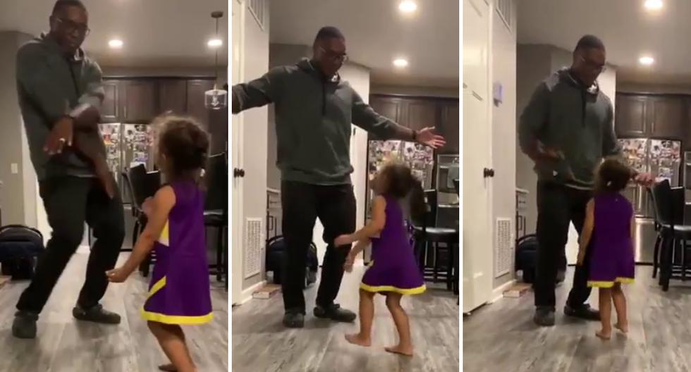 Un padre quedó boquiabierto al ver los pasos de baile de su pequeña hija. (Foto: theCHIVE en Facebook)