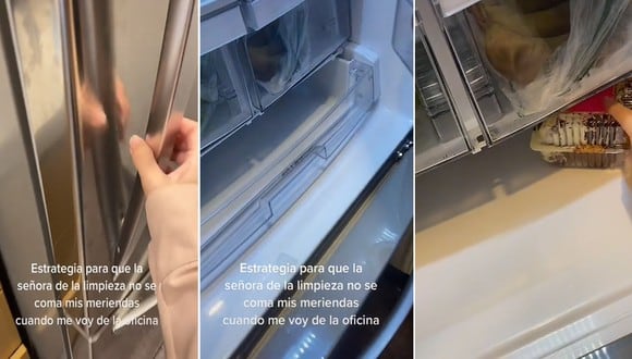 La oficinista encontró la solución para que la trabajadora de limpieza no coma sus meriendas. | FOTO: @arantzadoria1 / TikTok