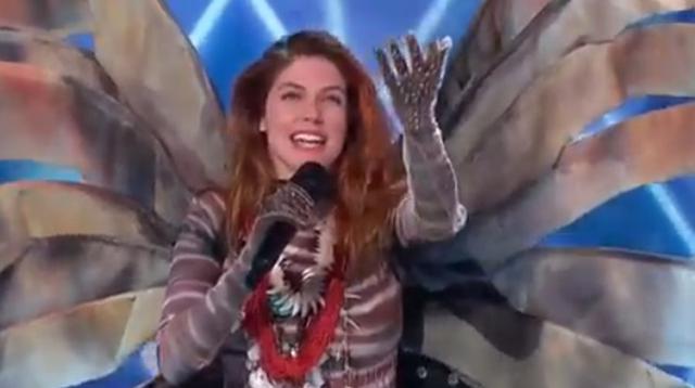 Stephanie Cayo en el programa "¿Quién es la máscara?