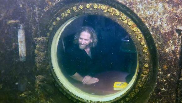 Los investigadores estudian la salud del hombre de 55 años mientras vive bajo el agua. (Reuters).