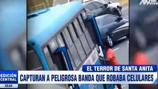 Vía de Evitamiento: cae banda de extranjeros que robaba celulares a pasajeros de buses