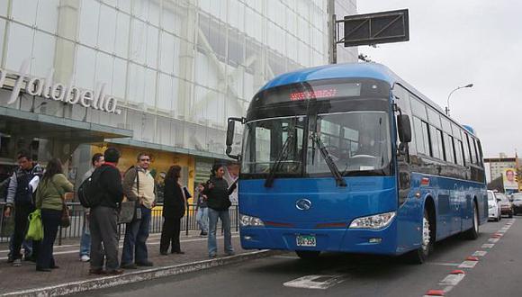 Corredor azul: anuncian buses cada dos minutos desde este lunes